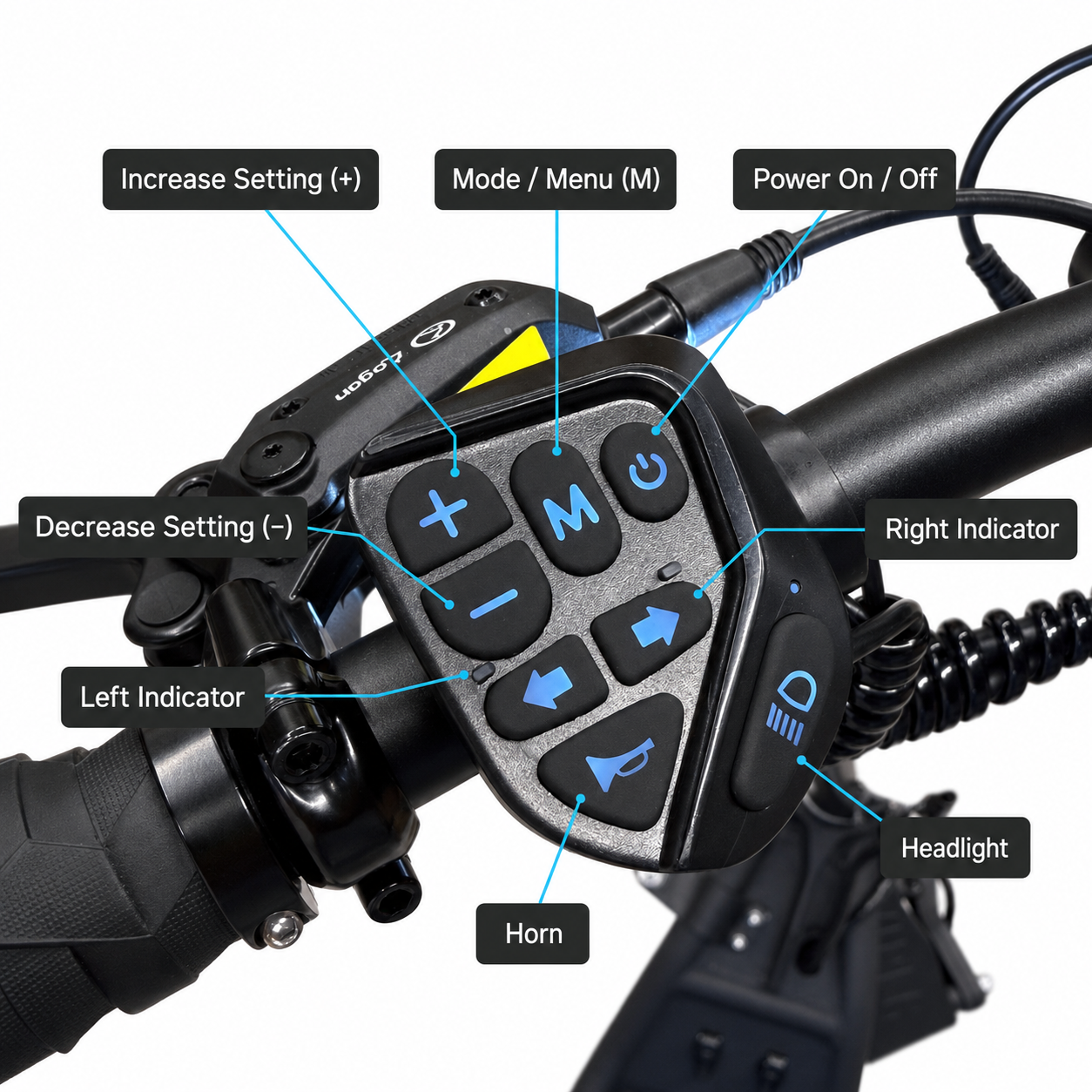 NAMI BURN-E 3 MAX controller switch panel with labeled buttons
