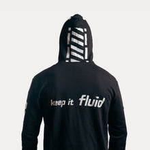 Load image into Gallery viewer, fluid Rider Hoodie - Black
